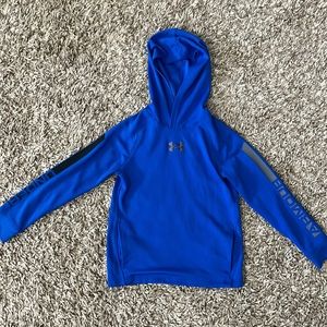 Boys Under Armor Pull Over Coldgear Hoodie Size YSM/JP/P